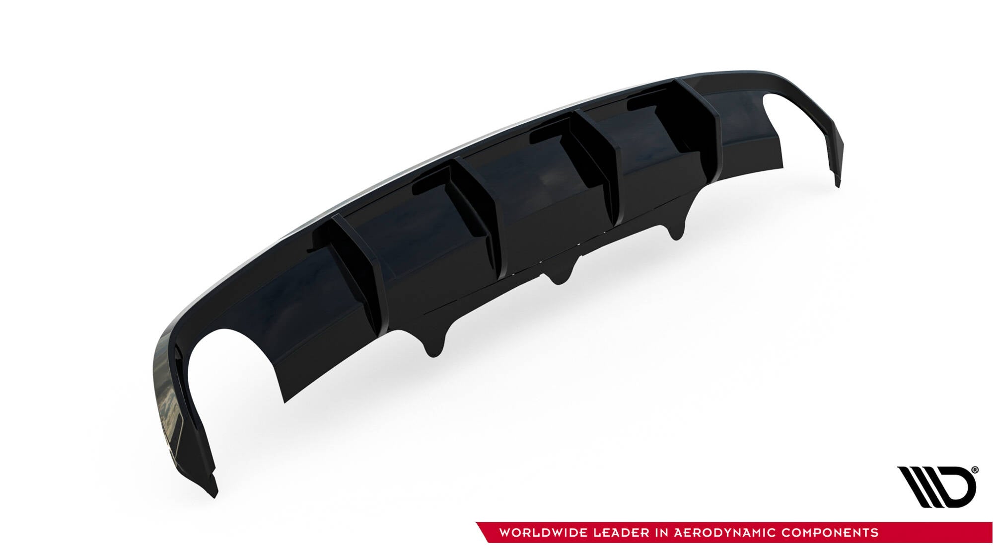 Prelungire difuzor bara spate Audi A6 S-line Avant C7 2011-2014 v28 - Maxton Design