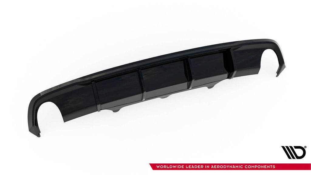 Prelungire difuzor bara spate Audi A6 S-line Avant C7 2011-2014 v28 - Maxton Design