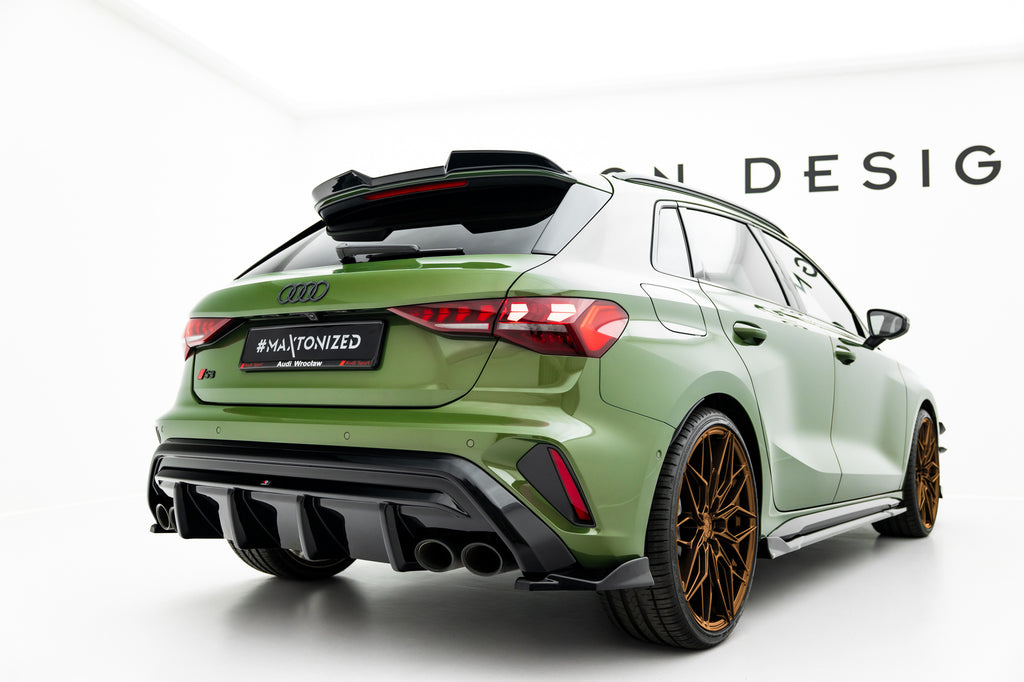 Prelungire difuzor bara spate Audi S3 Sportback 8Y Facelift 2024- v75 - Maxton Design