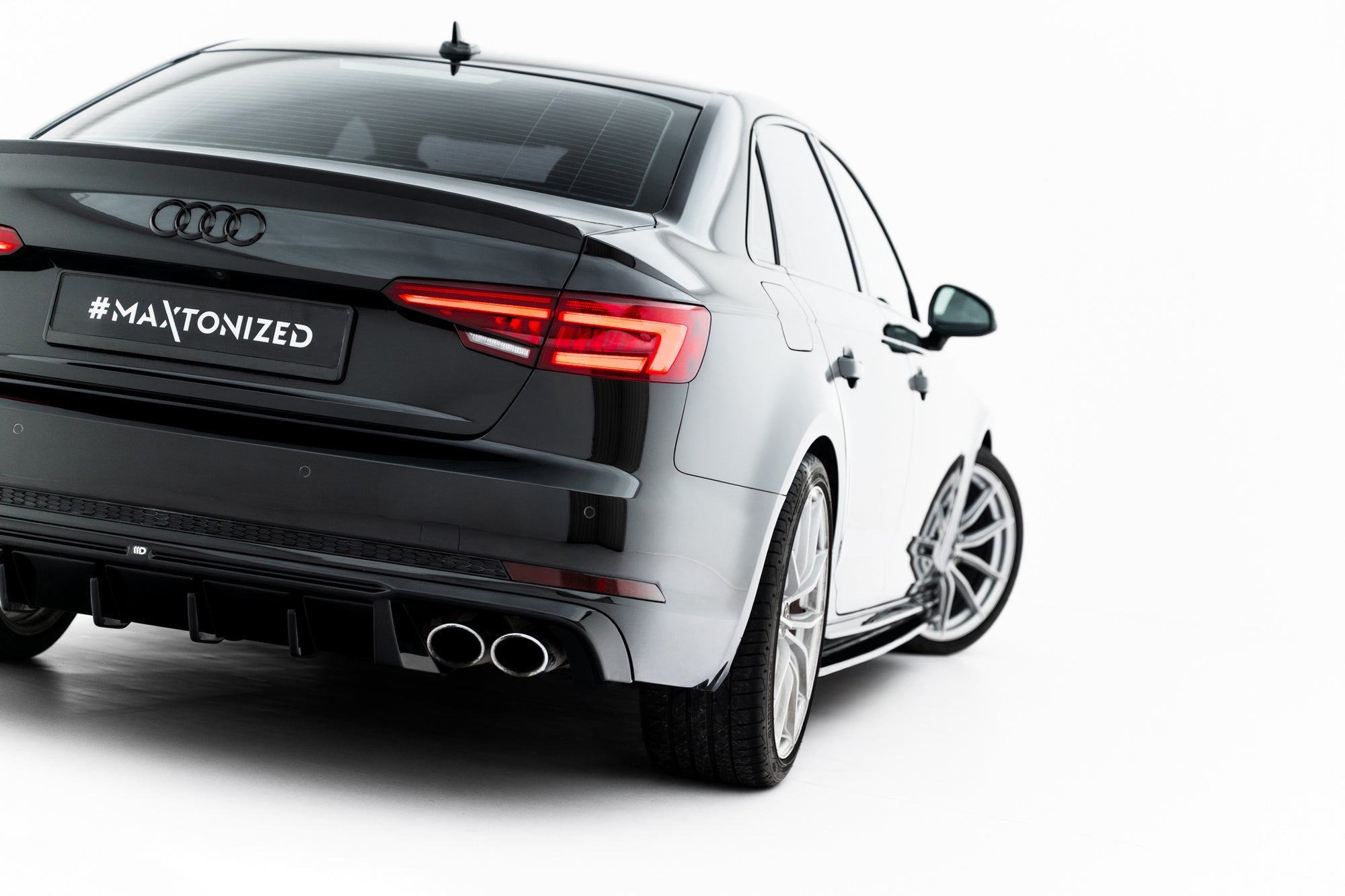 Prelungire difuzor bara spate Audi S4 Sedan / Avant B9 2016-2019 v35 - Maxton Design