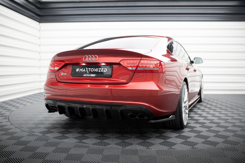 Prelungire difuzor bara spate Audi A5 Sline S5 Sportback 8T 2007-2011 v45 - Maxton Design