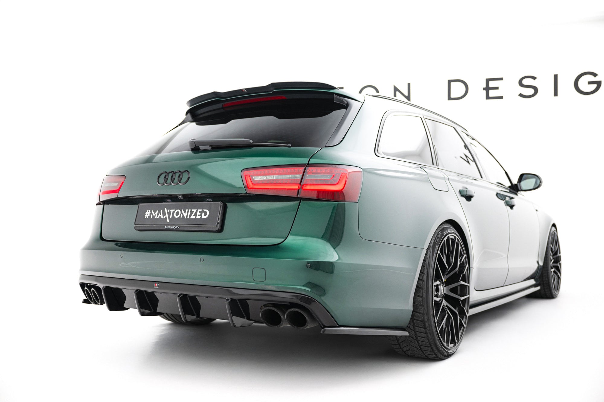 Prelungire difuzor bara spate Audi A6 C7 S6 C7 2011-2014 Sline Sedan si Avant v30 - Maxton Design