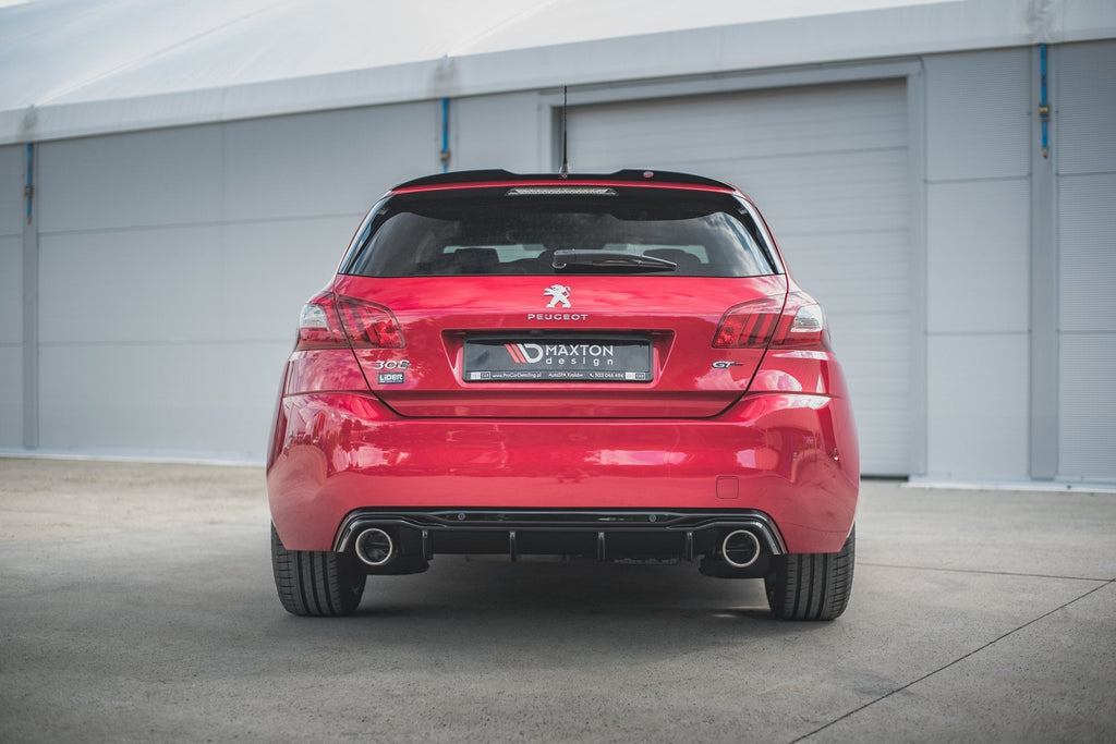 Prelungire difuzor bara spate imitatii evacuare finala Peugeot 308 GT Mk2 Facelift 2017-2021 v5 - Maxton Design