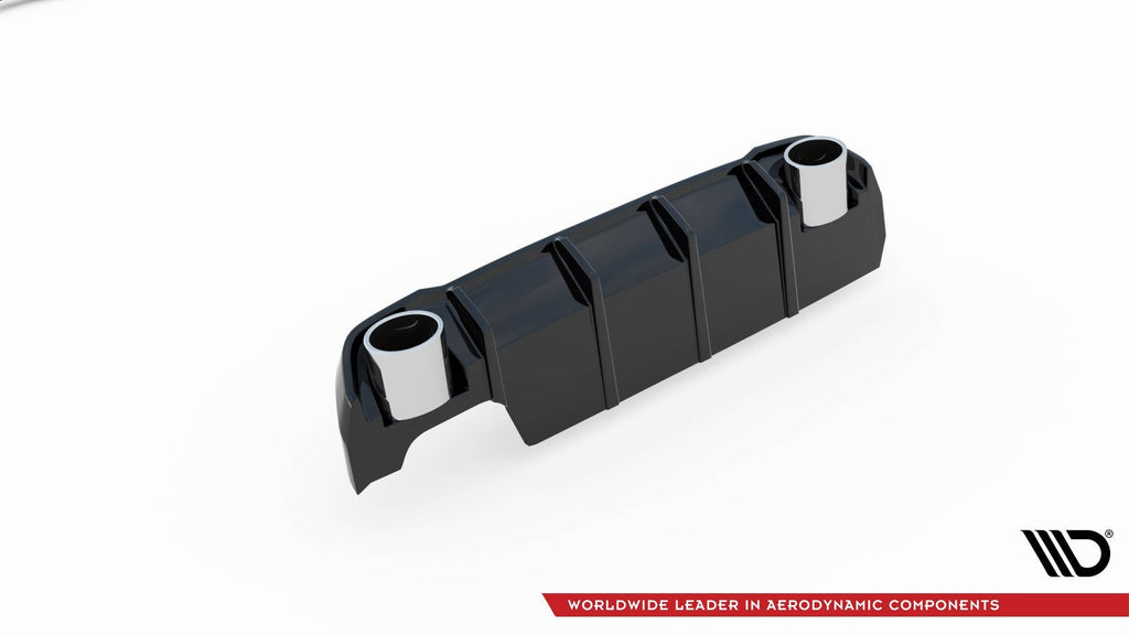 Prelungire difuzor bara spate imitatii evacuare finala Peugeot 308 SW Mk2 Facelift 2017-2021 v7 - Maxton Design