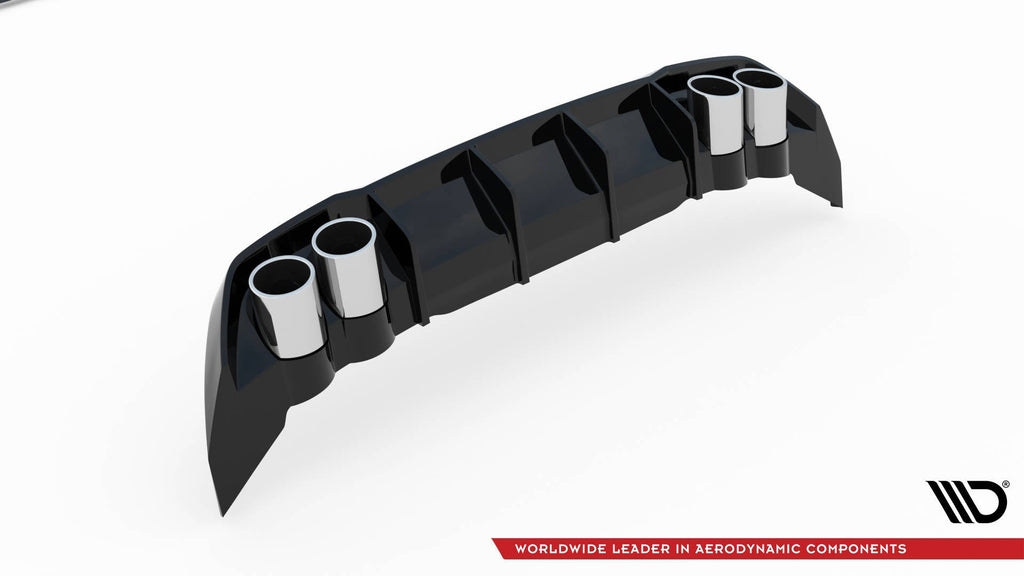Prelungire difuzor bara spate si imitatii evacuare finala Seat Leon FR Hatchback Mk4 2020- v26 - Maxton Design