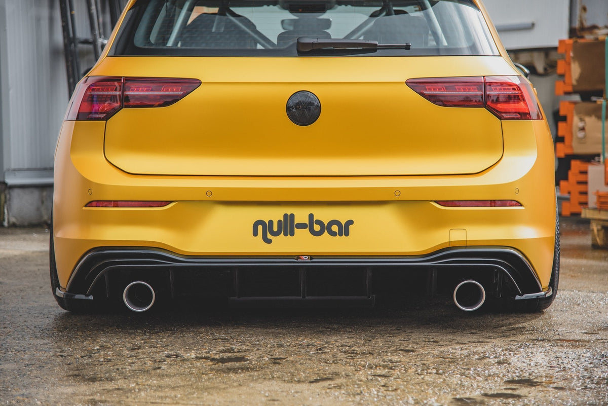 Prelungire difuzor bara spate cu evacuare Volkswagen Golf 8 GTI Look 2019- v6 - Maxton Design