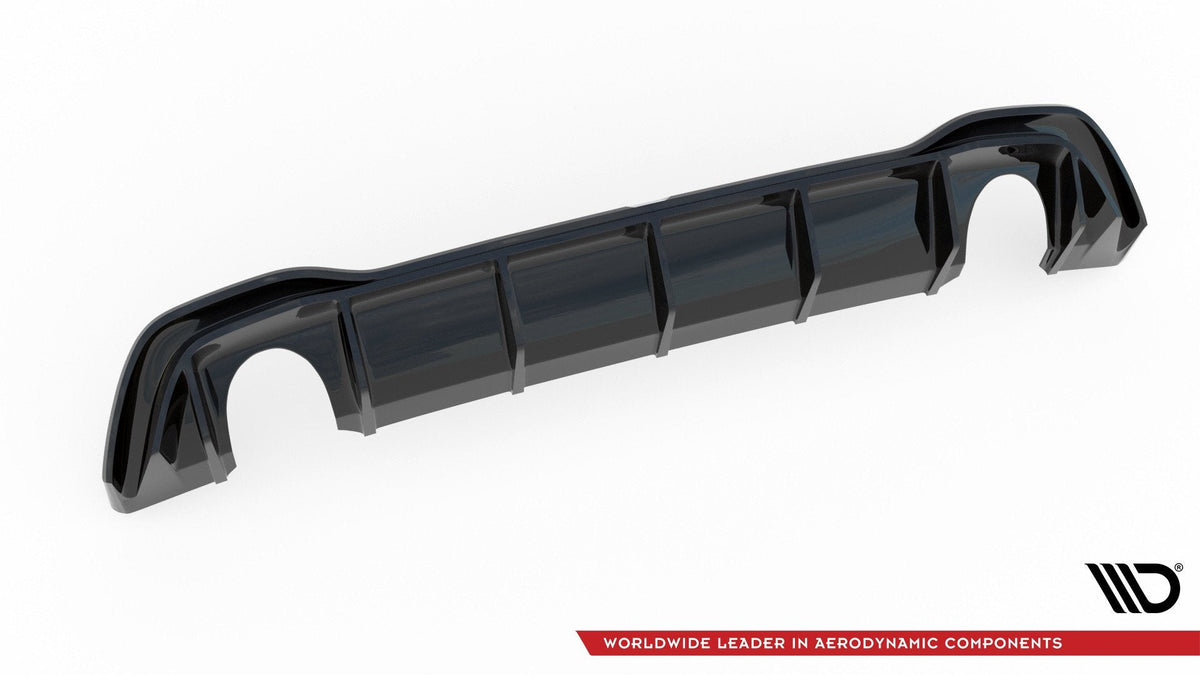 Prelungire difuzor bara spate cu evacuare Volkswagen Golf 8 GTI Look 2019- v6 - Maxton Design