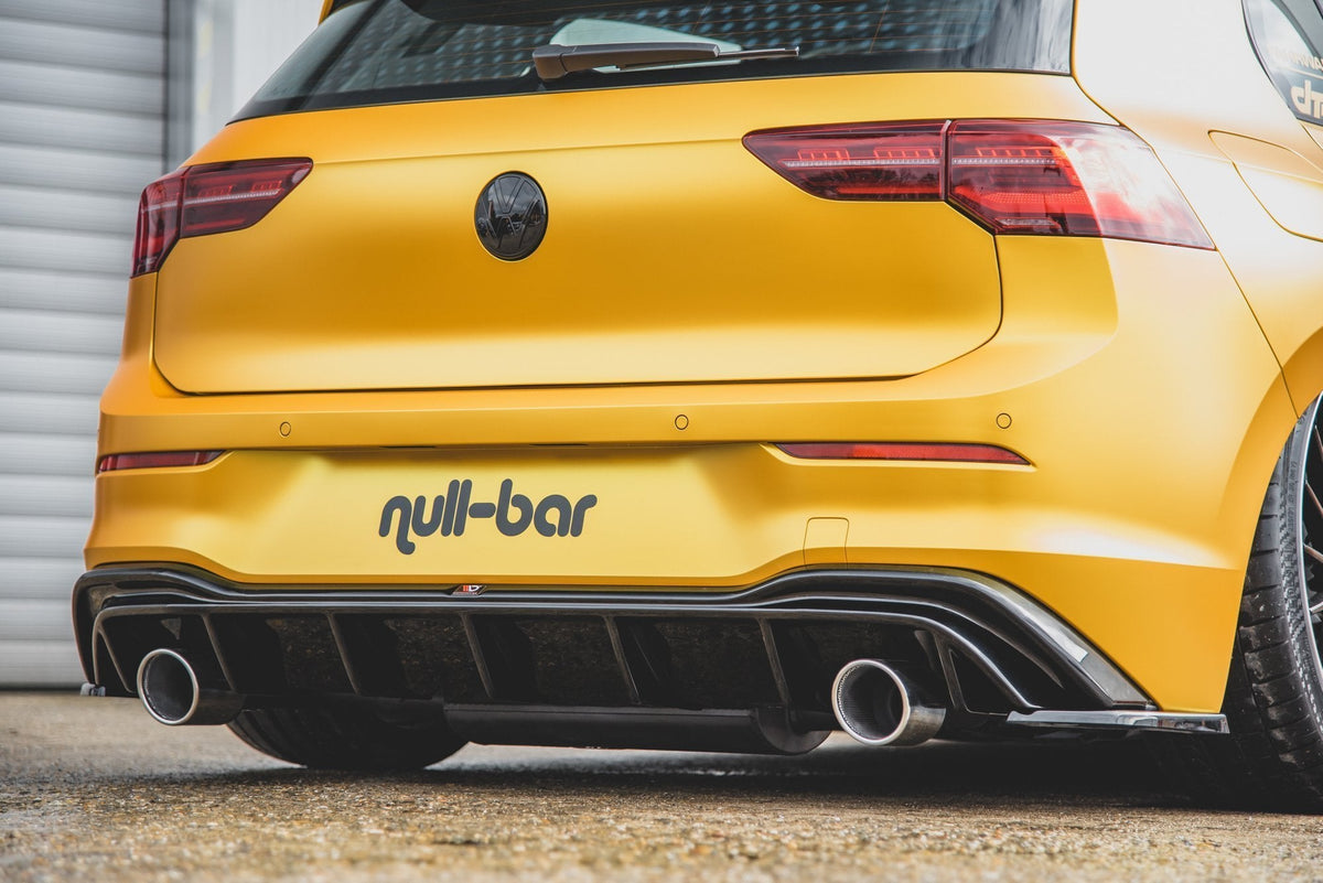Prelungire difuzor bara spate cu evacuare Volkswagen Golf 8 GTI Look 2019- v6 - Maxton Design