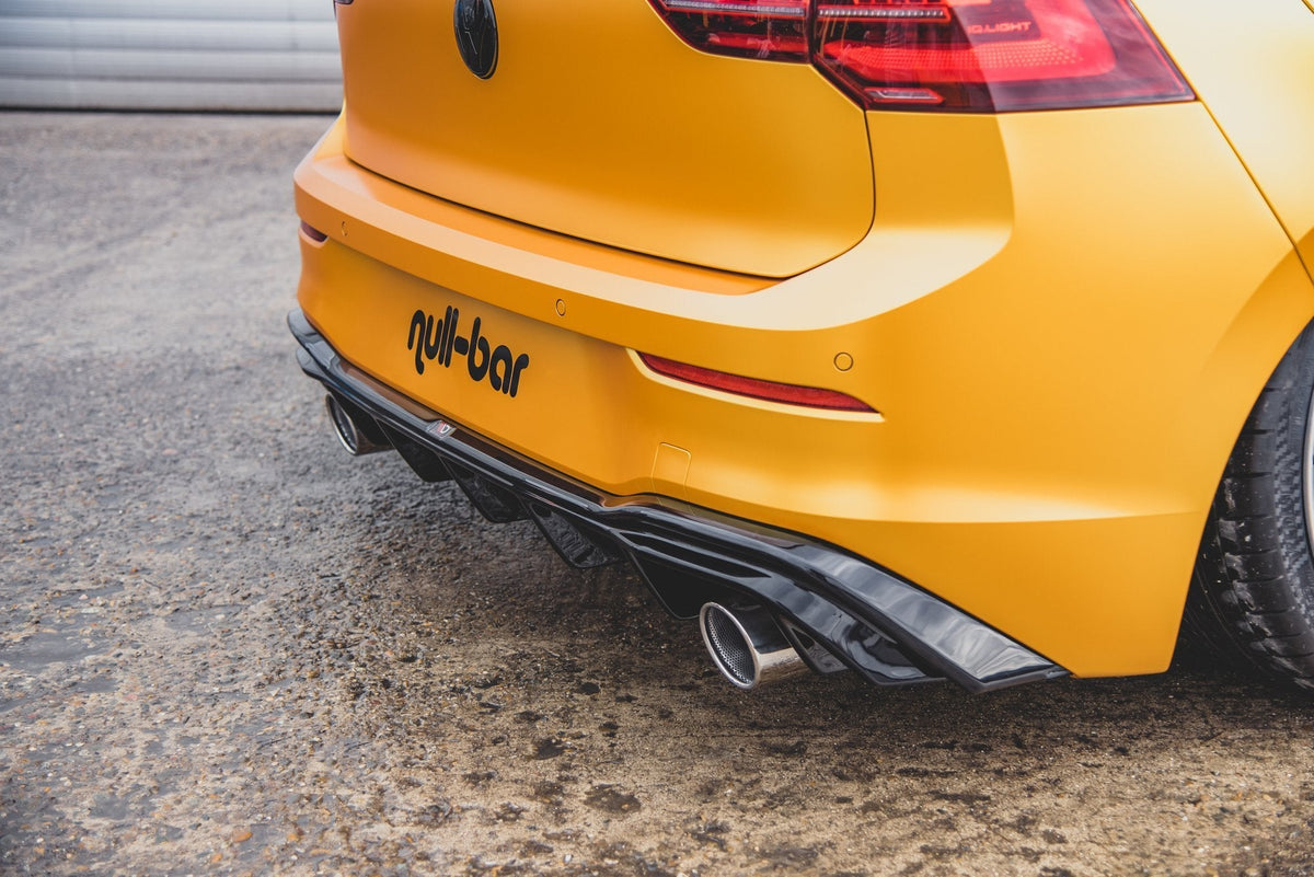 Prelungire difuzor bara spate cu evacuare Volkswagen Golf 8 GTI Look 2019- v6 - Maxton Design
