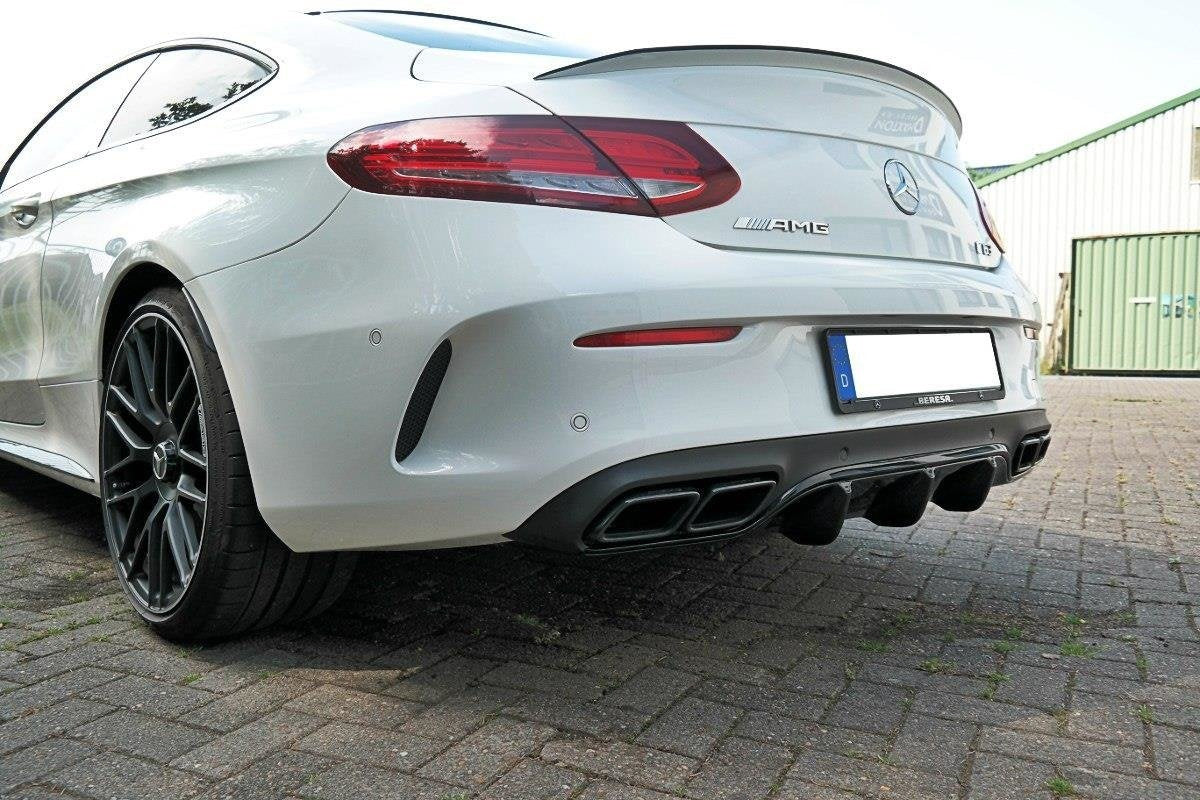 Prelungire difuzor bara spate Mercedes C Class C205 63AMG Coupe 2016-2018 v3 - Maxton Design