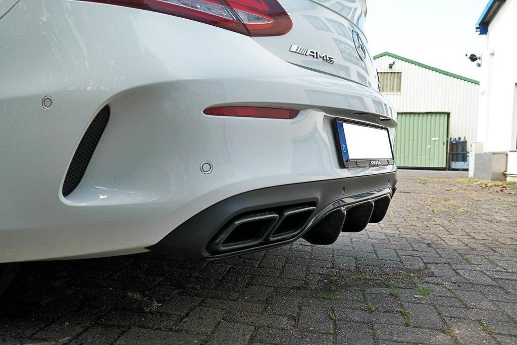 Prelungire difuzor bara spate Mercedes C Class C205 63AMG Coupe 2016-2018 v3 - Maxton Design