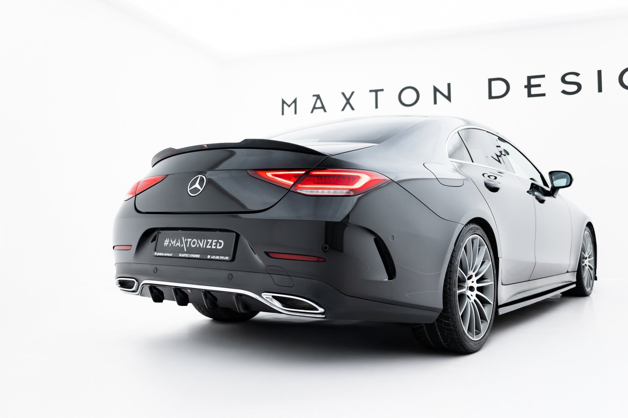Prelungire difuzor bara spate Mercedes CLS C257 AMG-Line 2018- v1 - Maxton Design