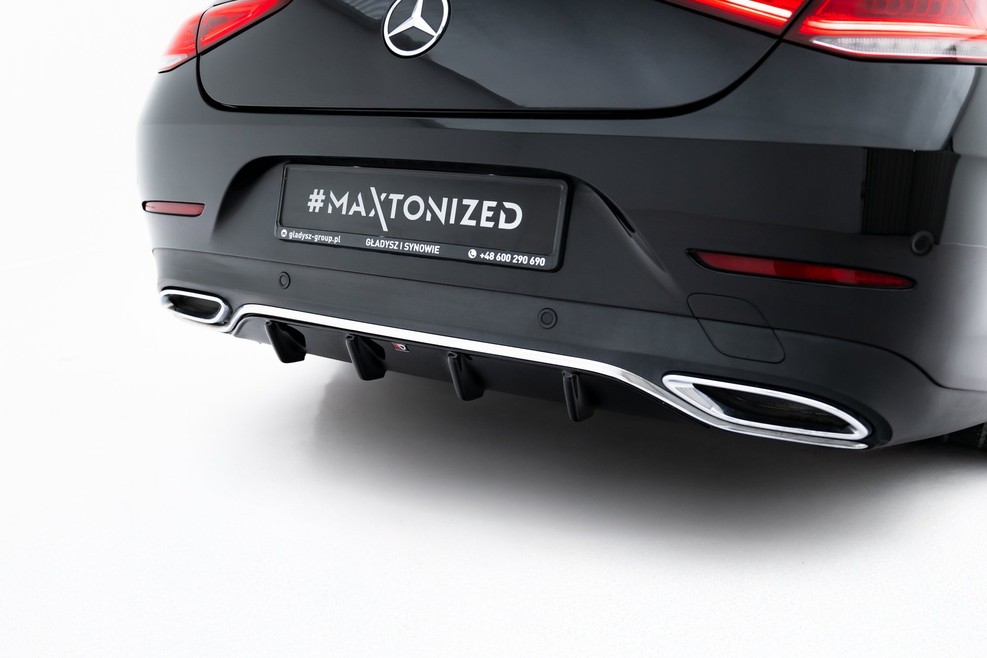 Prelungire difuzor bara spate Mercedes CLS C257 AMG-Line 2018- v1 - Maxton Design