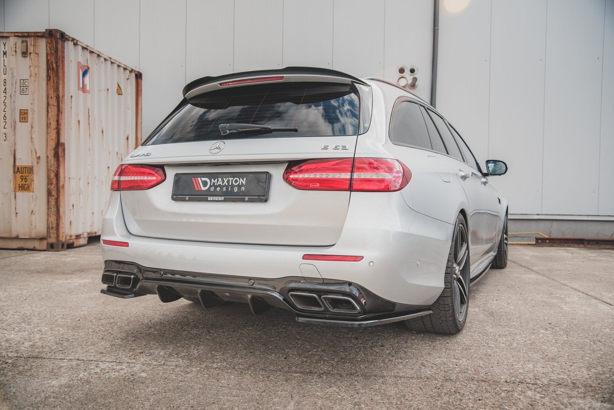 Prelungire difuzor bara spate Mercedes E Class S123 E63 Amg Estate 2017- v6 - Maxton Design