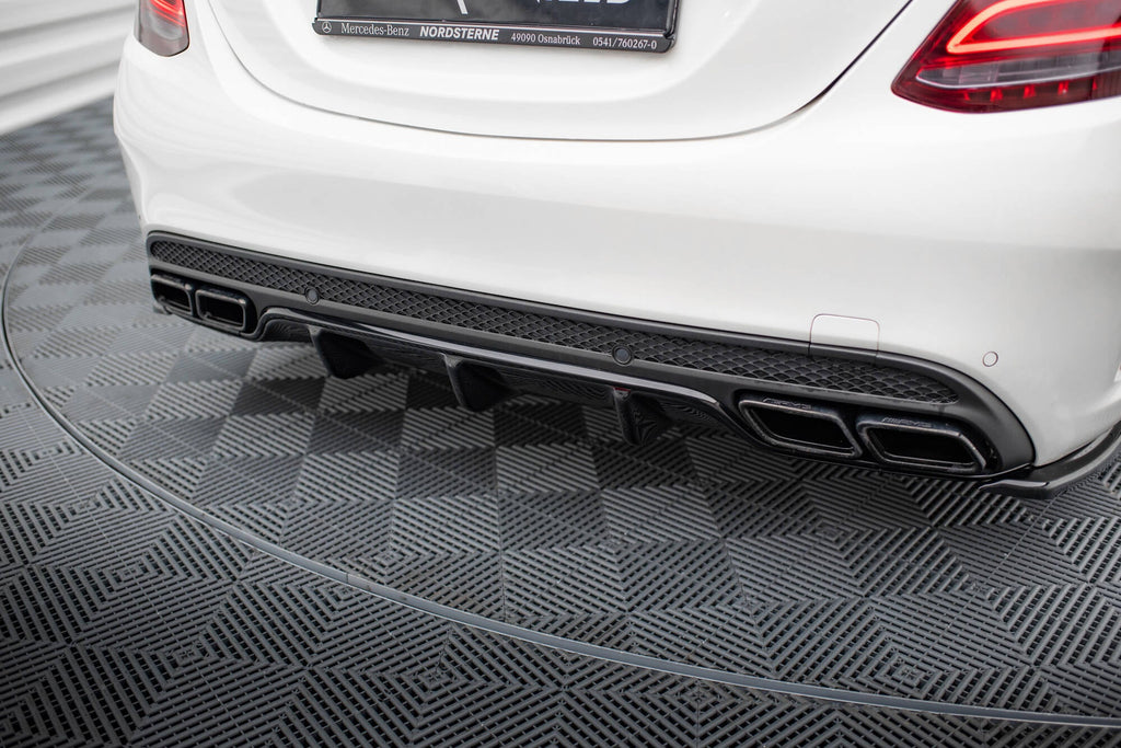 Prelungire difuzor bara spate Mercedes C Class S205 63AMG Estate 2015-2018 v4 - Maxton Design