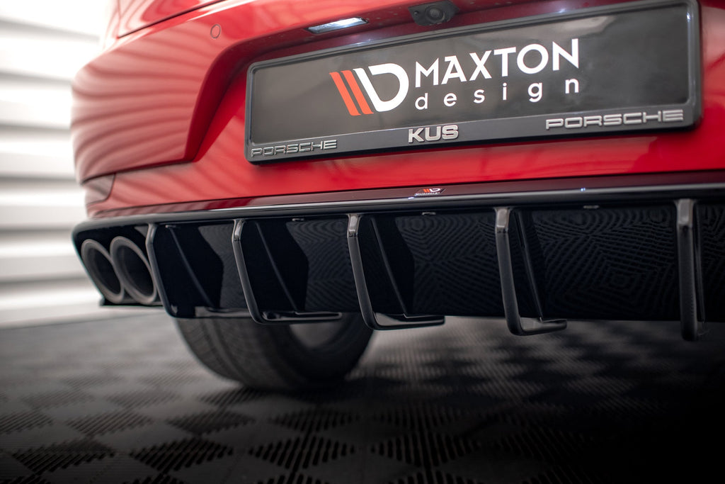 Prelungire difuzor bara spate Porsche Macan GTS Sport Design Mk1 2014-2021 v2 - Maxton Design