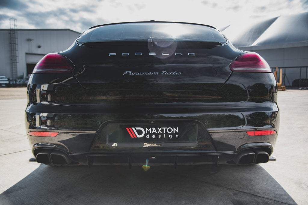 Prelungire difuzor bara spate Porsche Panamera Turbo 970 Facelift 2013-2016 v2 - Maxton Design