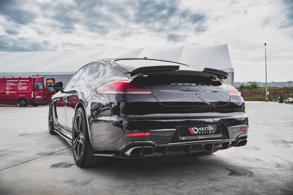 Prelungire difuzor bara spate Porsche Panamera Turbo 970 Facelift 2013-2016 v2 - Maxton Design