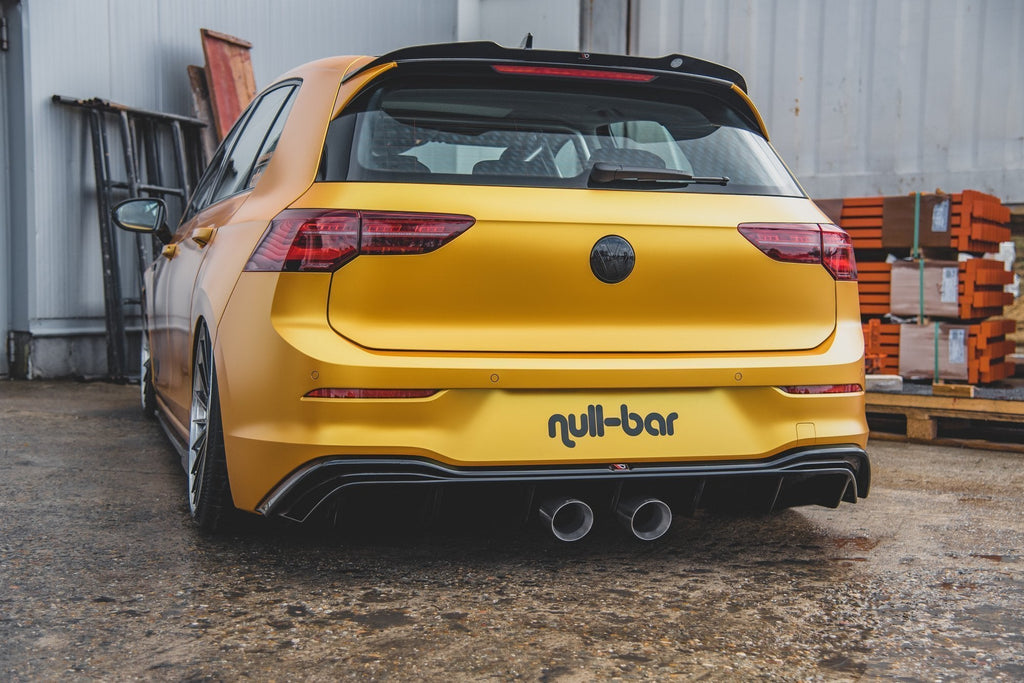 Prelungire difuzor bara spate cu evacuare Volkswagen Golf 8 R32 Look 2019- v7 - Maxton Design