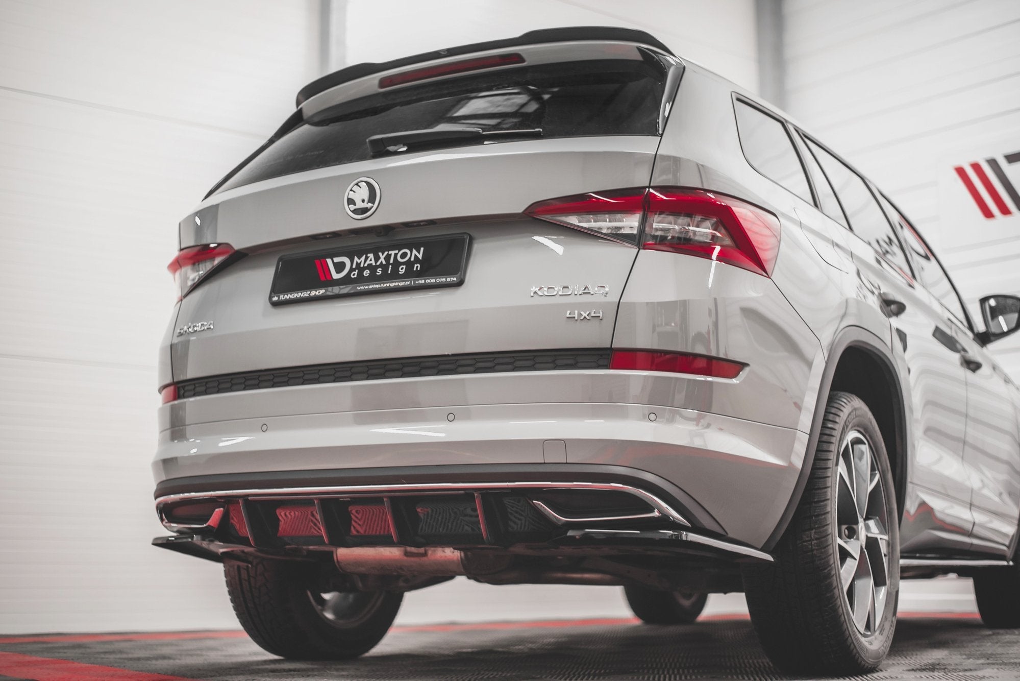 Prelungire difuzor bara spate Skoda Kodiaq Mk1 Sportline 2016- v1 - Maxton Design