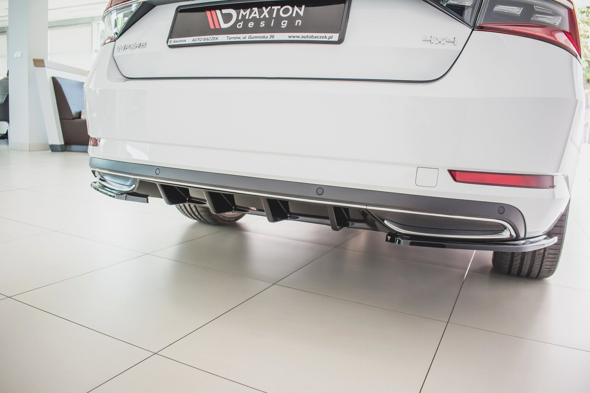 Prelungire difuzor bara spate Skoda Superb Mk3 Facelift 2019- v4 - Maxton Design