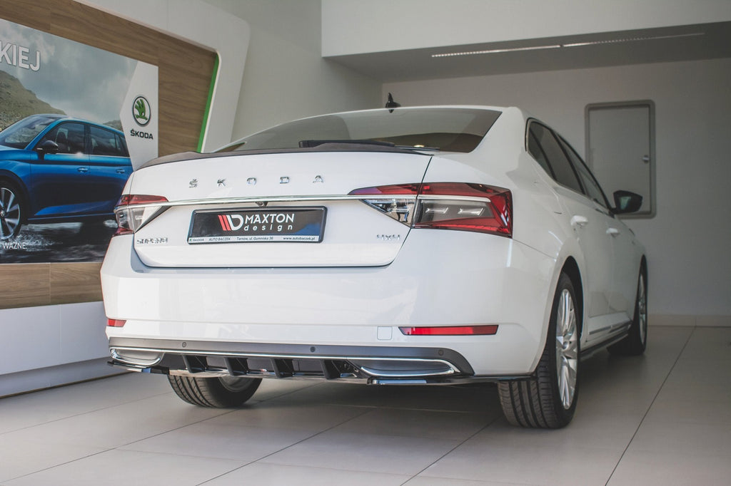 Prelungire difuzor bara spate Skoda Superb Mk3 Facelift 2019- v4 - Maxton Design