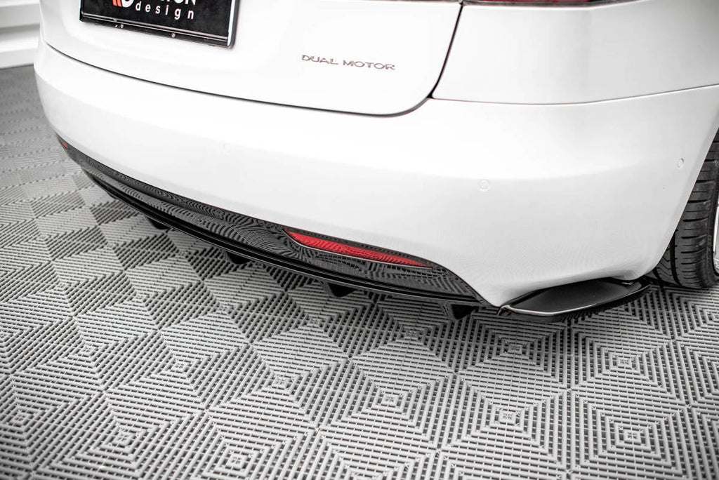 Prelungire difuzor bara spate Tesla Model S Facelift 2016- v2 - Maxton Design