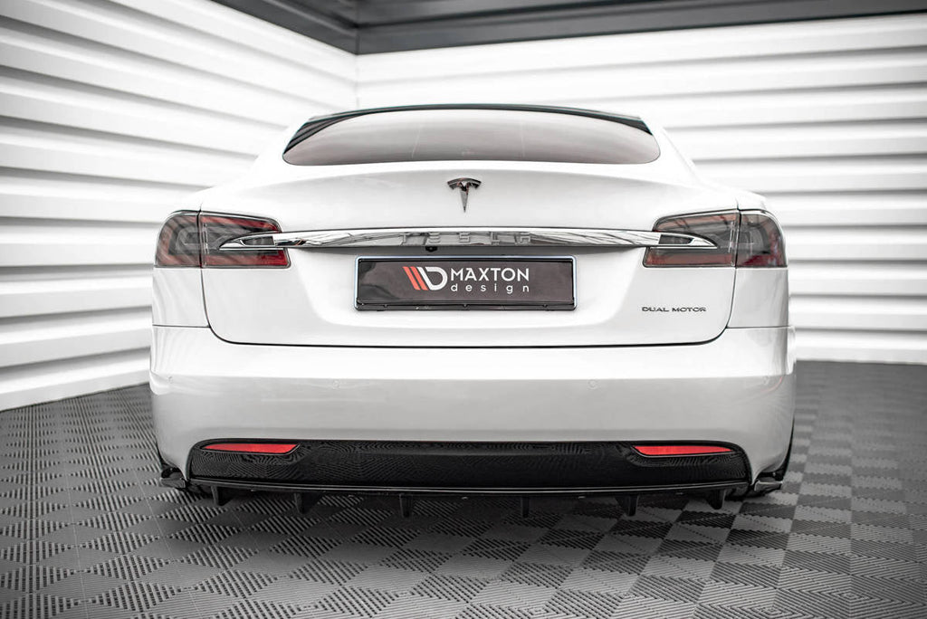 Prelungire difuzor bara spate Tesla Model S Facelift 2016- v2 - Maxton Design