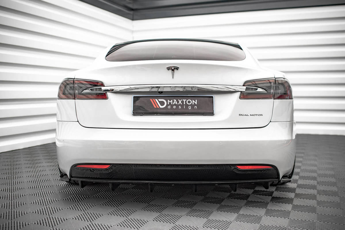 Prelungire difuzor bara spate Tesla Model S Facelift 2016- v2 - Maxton Design