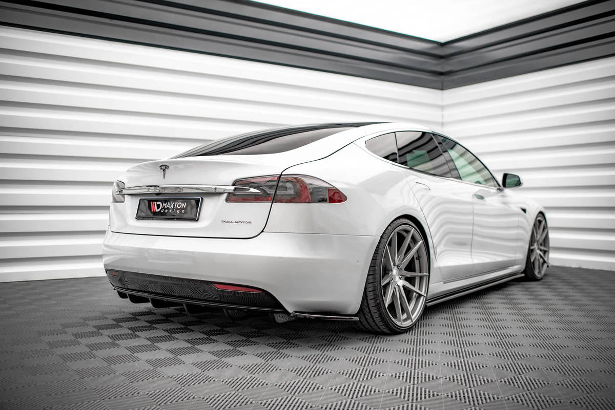 Prelungire difuzor bara spate Tesla Model S Facelift 2016- v2 - Maxton Design