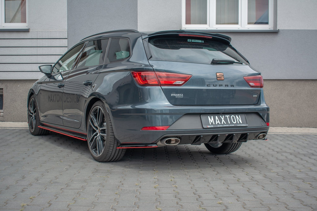 Prelungire difuzor bara spate Seat Leon Mk3 Cupra ST Facelift 2017- v11 - Maxton Design