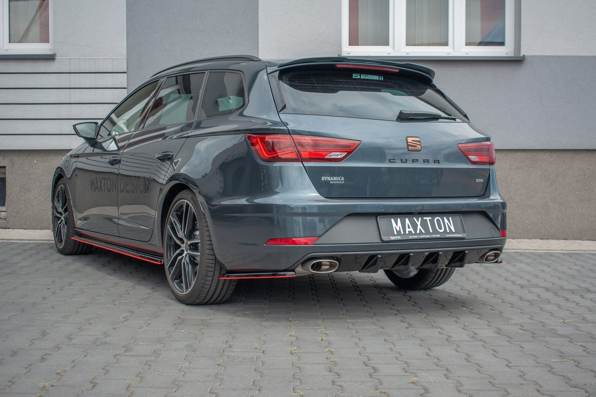 Prelungire difuzor bara spate Seat Leon Mk3 Cupra ST Facelift 2017- v11 - Maxton Design