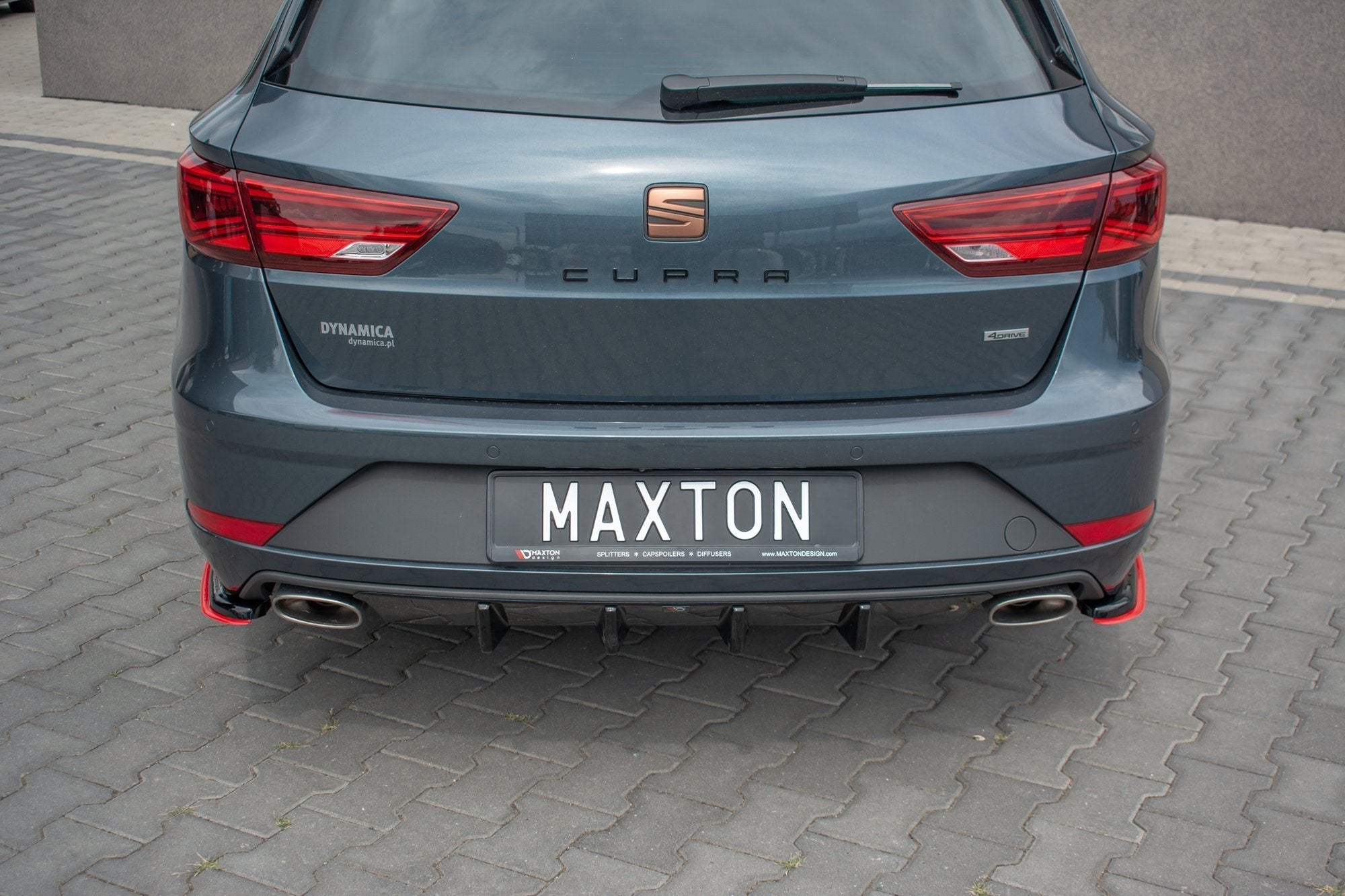 Prelungire difuzor bara spate Seat Leon Mk3 Cupra ST Facelift 2017- v11 - Maxton Design