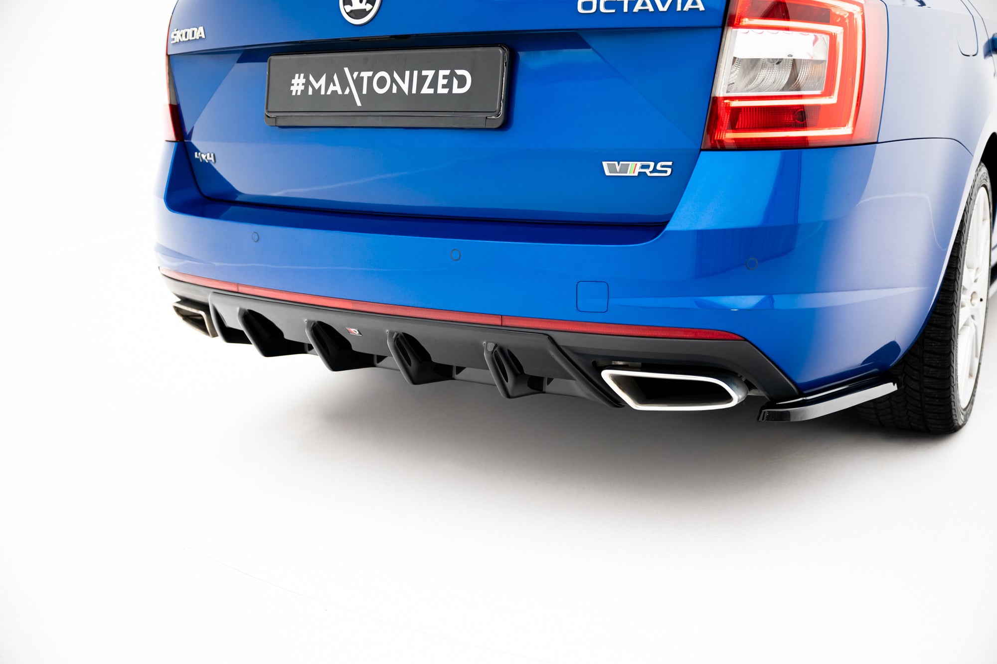 Prelungire difuzor bara spate Skoda Octavia Mk3 RS 2013- v5 - Maxton Design