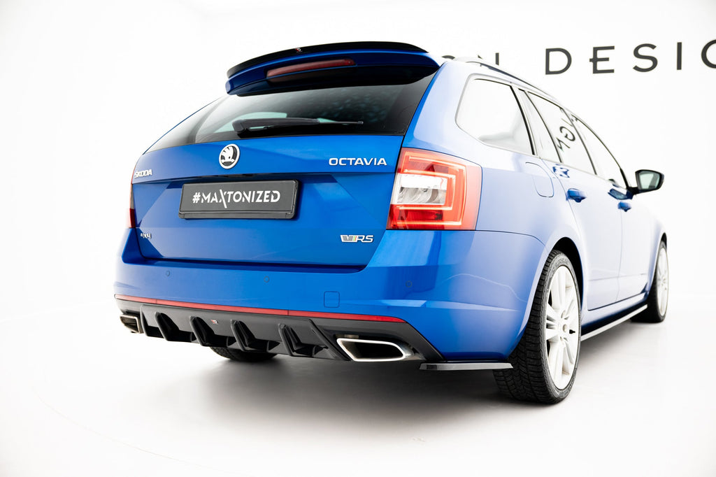Prelungire difuzor bara spate Skoda Octavia Mk3 RS 2013- v5 - Maxton Design
