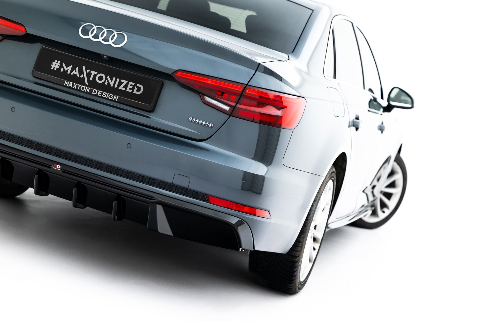 Prelungire difuzor bara spate Audi A4 S-Line Sedan / Avant B9 2015-2019 v37 - Maxton Design