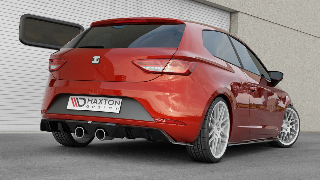 Prelungire difuzor bara spate Seat Leon Mk3 Cupra Facelift 2017- v8 - Maxton Design