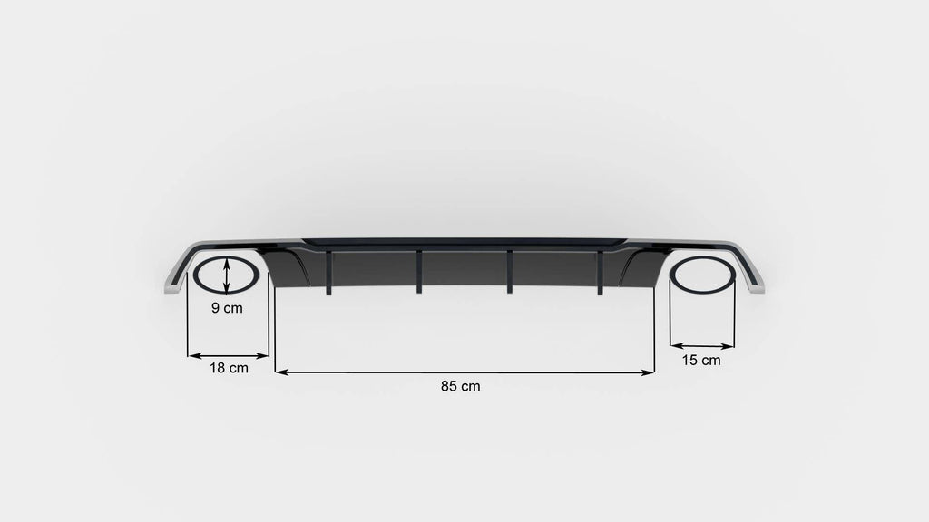 Prelungire difuzor bara spate Seat Leon Cupra ST Mk3 Facelift 2017-2019 v13 - Maxton Design