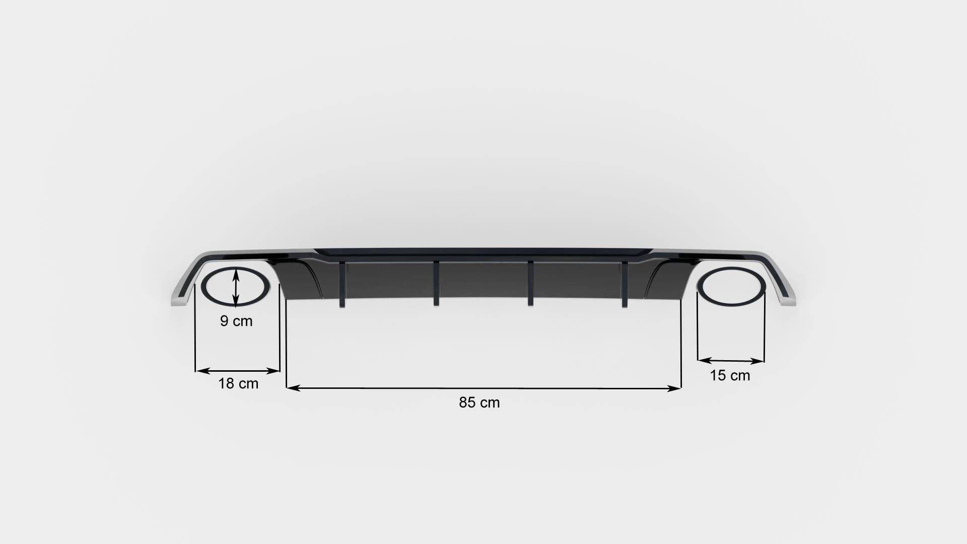 Prelungire difuzor bara spate Seat Leon Cupra ST Mk3 Facelift 2017-2019 v13 - Maxton Design