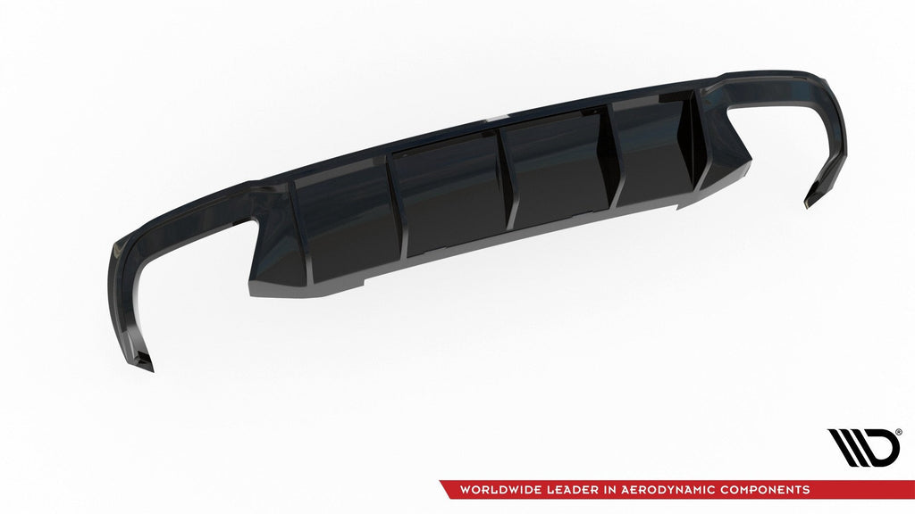Prelungire difuzor bara spate Skoda Octavia Mk3 RS Hatchback Estate 2013-2019 v6 - Maxton Design