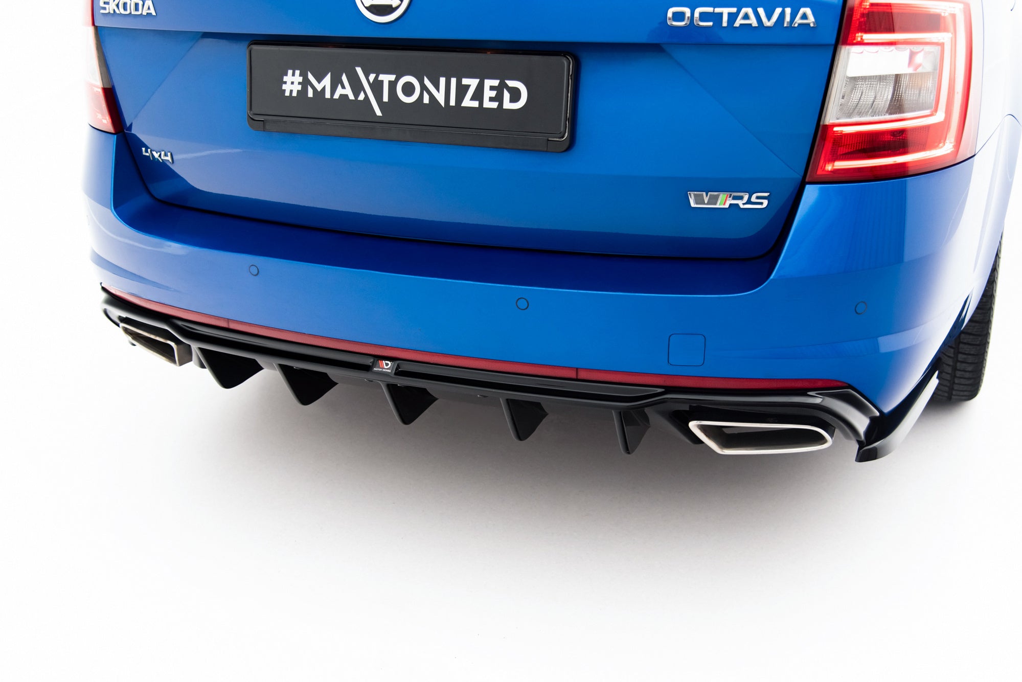 Prelungire difuzor bara spate Skoda Octavia Mk3 RS Hatchback Estate 2013-2019 v6 - Maxton Design