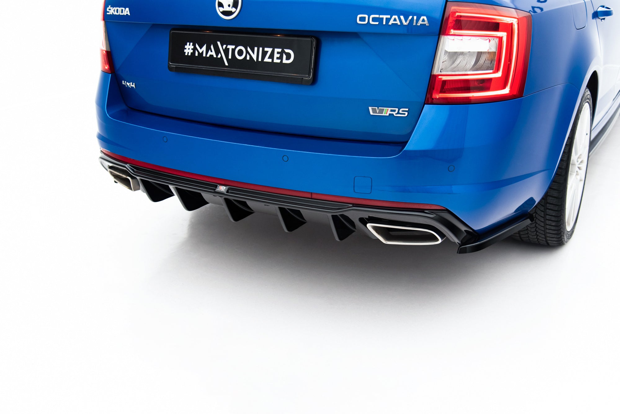 Prelungire difuzor bara spate Skoda Octavia Mk3 RS Hatchback Estate 2013-2019 v6 - Maxton Design