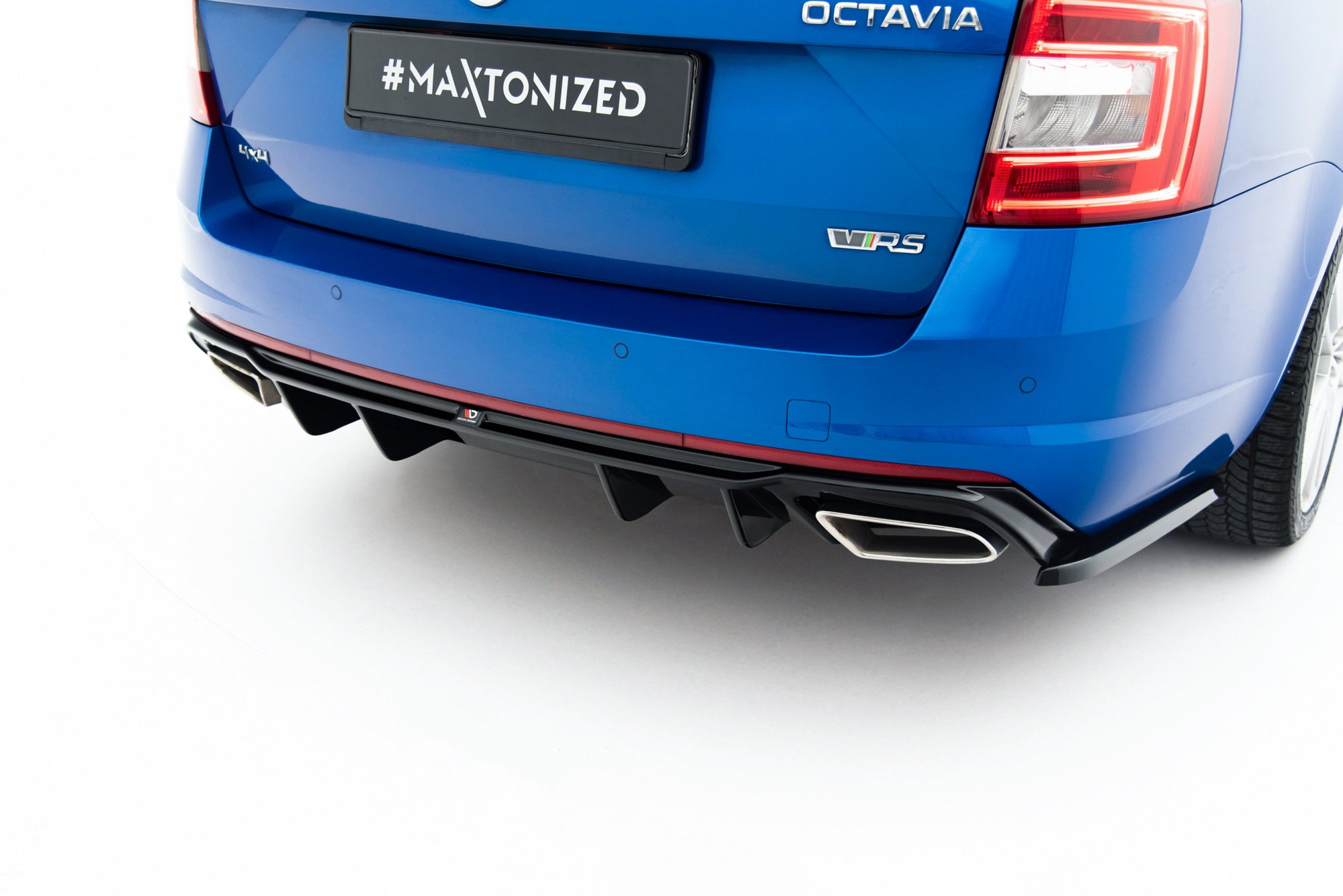 Prelungire difuzor bara spate Skoda Octavia Mk3 RS Hatchback Estate 2013-2019 v6 - Maxton Design