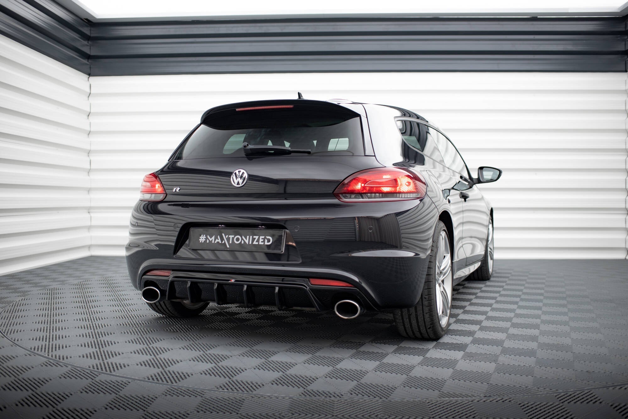 Prelungire difuzor bara spate Volkswagen Scirocco R Mk3 2011-2014 v13 - Maxton Design