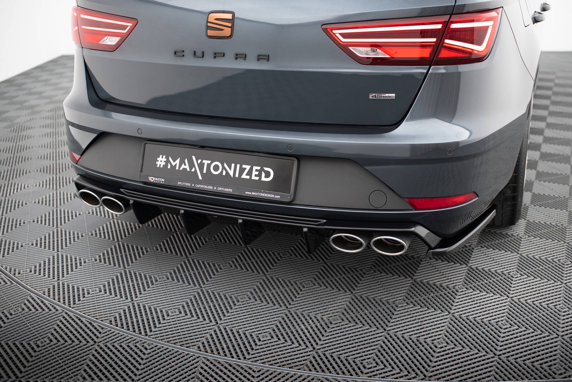 Prelungire difuzor bara spate Seat Leon Cupra ST Mk3 Facelift 2017-2019 v14 - Maxton Design