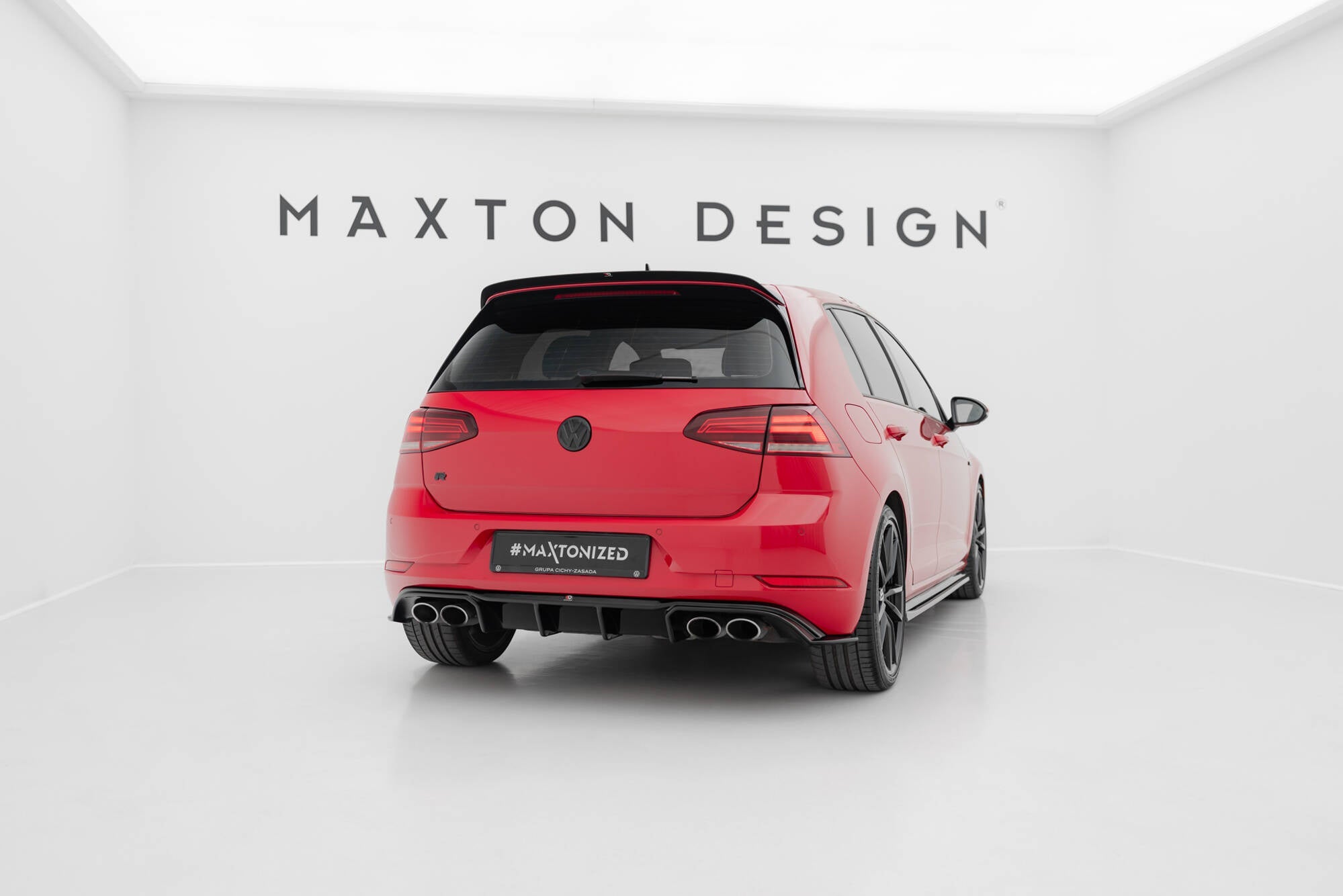 Prelungire difuzor bara spate Volkswagen Golf 7 R Facelift 2017-2019 v27 - Maxton Design