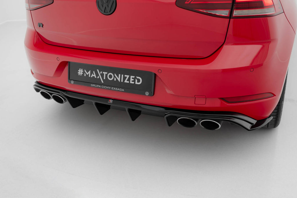 Prelungire difuzor bara spate Volkswagen Golf 7 R Facelift 2017-2019 v27 - Maxton Design