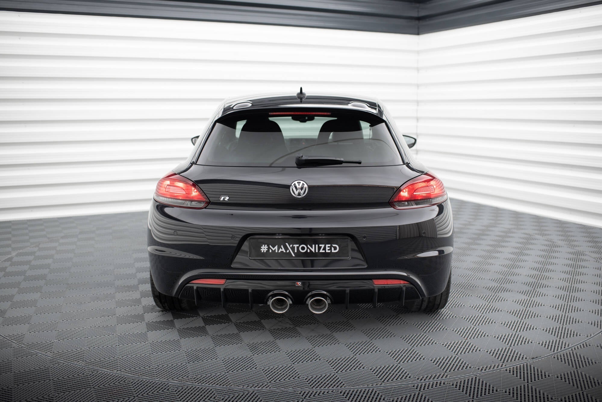 Prelungire difuzor bara spate Volkswagen Scirocco R Mk3 2011-2014 v12 - Maxton Design