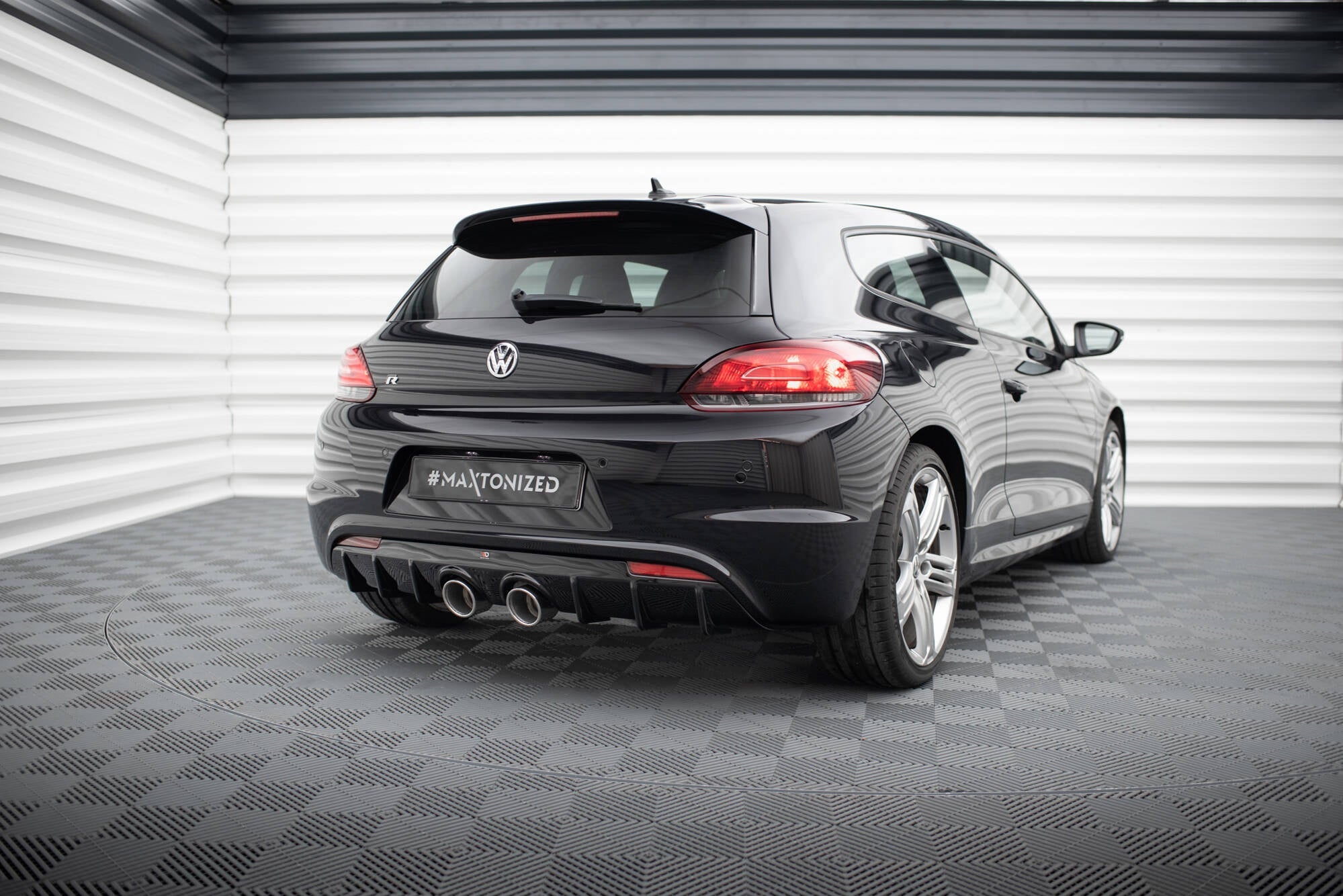 Prelungire difuzor bara spate Volkswagen Scirocco R Mk3 2011-2014 v12 - Maxton Design