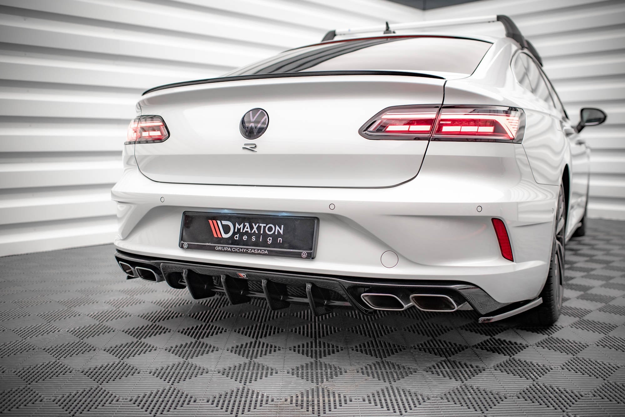 Prelungire difuzor bara spate Volkswagen Arteon R 2020- v11 - Maxton Design